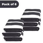Superior Cabana Striped Cotton Chaise Lounge Chair Cover Set