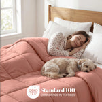 Brushed Microfiber Down Alternative Comforter Medium Weight Solid
