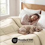 Brushed Microfiber Down Alternative Comforter Medium Weight Solid