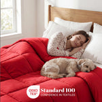 Brushed Microfiber Down Alternative Comforter Medium Weight Solid