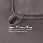 Brushed Microfiber Down Alternative Comforter Medium Weight Solid