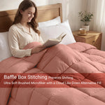 Brushed Microfiber Down Alternative Comforter Medium Weight Solid
