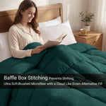 Brushed Microfiber Down Alternative Comforter Medium Weight Solid