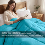 Brushed Microfiber Down Alternative Comforter Medium Weight Solid