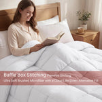 Brushed Microfiber Down Alternative Comforter Medium Weight Solid
