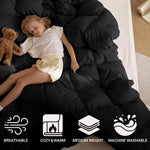 Brushed Microfiber Down Alternative Comforter Medium Weight Solid