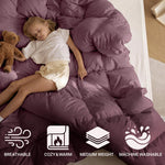 Brushed Microfiber Down Alternative Comforter Medium Weight Solid