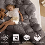 Brushed Microfiber Down Alternative Comforter Medium Weight Solid