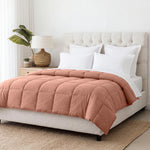Brushed Microfiber Down Alternative Comforter Medium Weight Solid