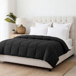 Brushed Microfiber Down Alternative Comforter Medium Weight Solid