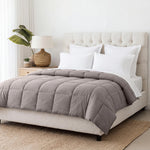 Brushed Microfiber Down Alternative Comforter Medium Weight Solid