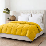 Brushed Microfiber Down Alternative Comforter Medium Weight Solid