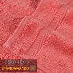 12-Piece Set, 100% Cotton Bathroom Towels, Zero Twist