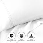 Superior Cotton Blend 800 Thread Count Solid Pillowcase Set of 2
