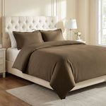 Cotton Blend 1200 Thread Count Solid Duvet Cover Set