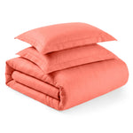 Cotton Blend 1200 Thread Count Solid Duvet Cover Set