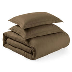Cotton Blend 1200 Thread Count Solid Duvet Cover Set