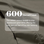600 Thread Count Cotton Blend Pillowcases Set of 2