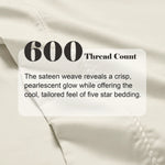 600 Thread Count Cotton Blend Pillowcases Set of 2