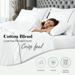 600 Thread Count Cotton Blend Bed Sheet Set