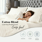 600 Thread Count Cotton Blend Bed Sheet Set