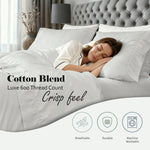600 Thread Count Cotton Blend Bed Sheet Set