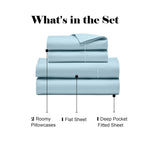 600 Thread Count Cotton Blend Bed Sheet Set