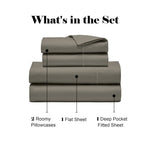 600 Thread Count Cotton Blend Bed Sheet Set