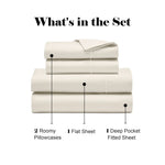 600 Thread Count Cotton Blend Bed Sheet Set