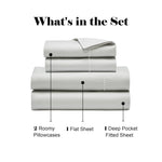 600 Thread Count Cotton Blend Bed Sheet Set