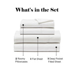 600 Thread Count Cotton Blend Bed Sheet Set