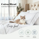 600 Thread Count Cotton Blend Pillowcases Set of 2