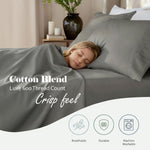 600 Thread Count Cotton Blend Deep Pocket Bed Sheet Set, Pandora Embroidered Hem