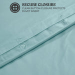 Cotton Blend 600 Thread Count Solid Duvet Cover Set
