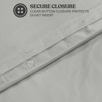 Cotton Blend 600 Thread Count Solid Duvet Cover Set