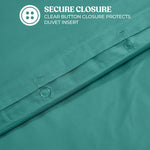 Cotton Blend 600 Thread Count Solid Duvet Cover Set