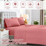 600 Thread Count Cotton Blend Bed Sheet Set Deep Pocket
