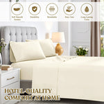 600 Thread Count Cotton Blend Bed Sheet Set Deep Pocket