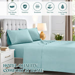 600 Thread Count Cotton Blend Bed Sheet Set Deep Pocket