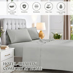600 Thread Count Cotton Blend Bed Sheet Set Deep Pocket