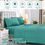 600 Thread Count Cotton Blend Bed Sheet Set Deep Pocket