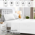600 Thread Count Cotton Blend Bed Sheet Set Deep Pocket