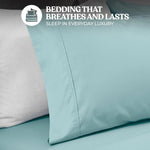 600 Thread Count Cotton Blend Bed Sheet Set Deep Pocket