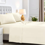 600 Thread Count Cotton Blend Bed Sheet Set Deep Pocket