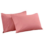 Superior Cotton Blend 600 Thread Count Solid Pillowcase Set of 2