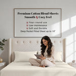 800 Thread Count Cotton Sheet Set Deep Pocket