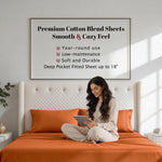 800 Thread Count Cotton Sheet Set Deep Pocket