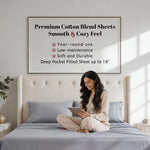 800 Thread Count Cotton Sheet Set Deep Pocket