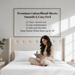 800 Thread Count Cotton Sheet Set Deep Pocket