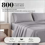 800 Thread Count Cotton Sheet Set Deep Pocket
